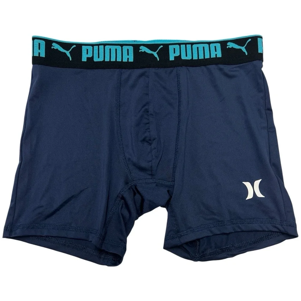 PUMA Men's Boxer Briefs 4-Pack Athletic Fit  Stretch Cooling Underwear Size S